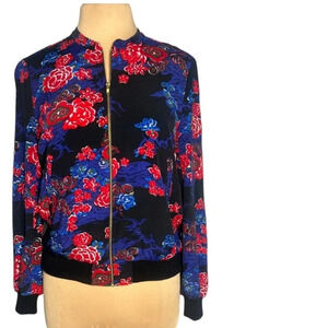 French Connection size 4 floral Fast Shanghai Dream Jacket Floral bomber